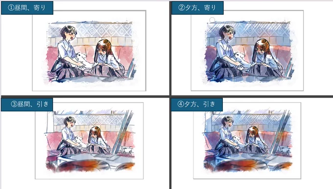 ラフ時点の設定画。八節の子、打合せを経て本番ではこのラフよりも凛々しくさせました。 