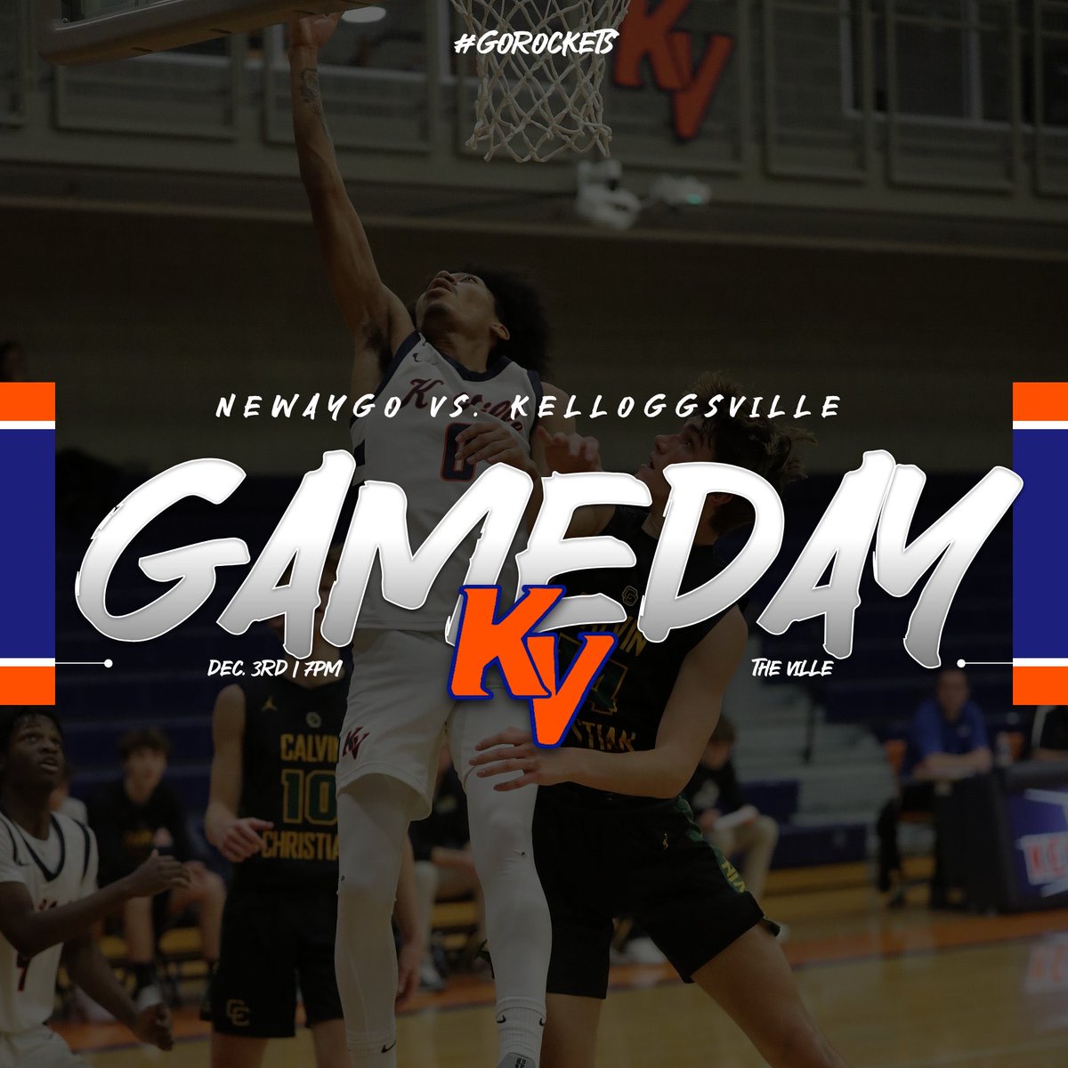 KvilleBoysHoops's tweet photo. GameDay! 🚀🔥 First Home Game of the season!

🆚: Newaygo
📍: Kelloggsville High School
⏰: 7:00pm | JV 5:30pm https://t.co/iJxWa5RIVH