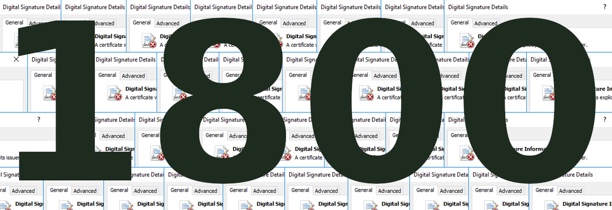 SquiblydooBlog's tweet image. CertCentral[.]org has 1,800 entries of code-signing certificates issued to cybercriminals.

At the end of 2024, I had only documented 300. 
I combined my list with MalwareBazaar's to get 600.

However, the project has just snowballed since then, with no sign of slowing down.