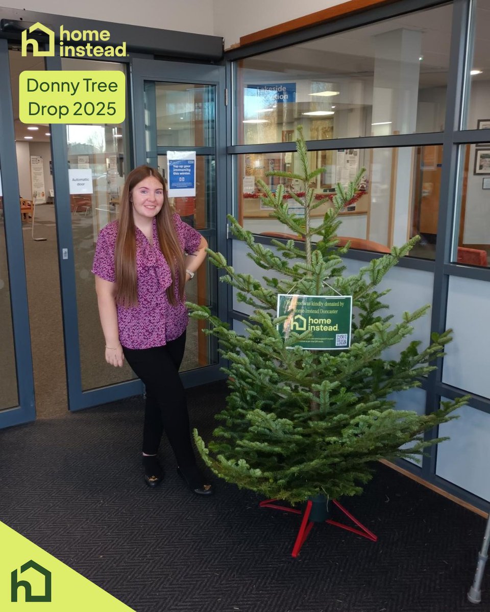 HI_Doncaster's tweet photo. We continued our Donny Tree Drop today and were delighted to visit White Wings Askern, Denaby Springwells Centre and The Stone Centre Conisbrough to deliver a complimentary Christmas tree.๐โจ๐#DonnyTreeDrop #FestiveCheer #CommunitySupport #HomeInstead #LocalCommunity https://t.co/V6uPhqd5WM