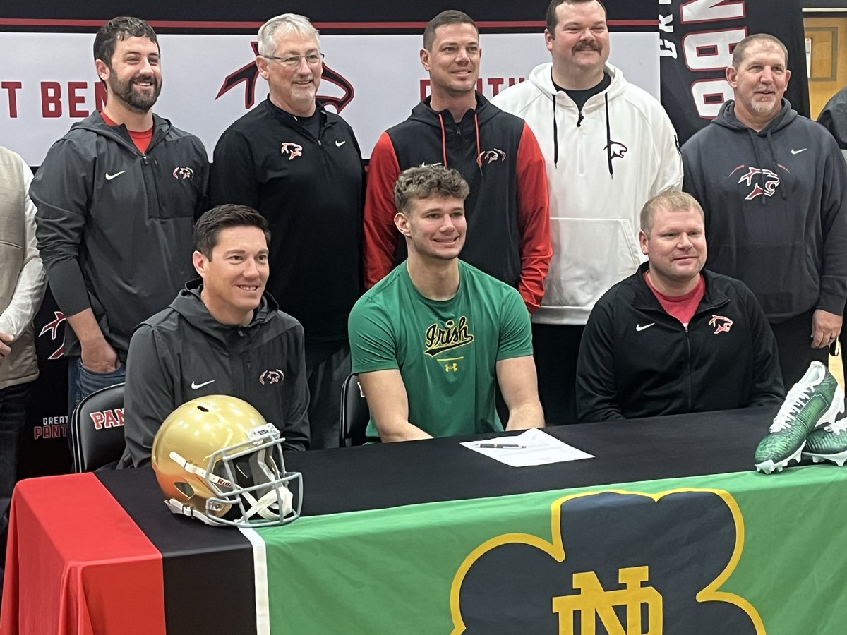 Happy national signing day, December edition!

First up, <a href="/GreatBend_FB/">Great Bend Football</a>  tight end Ian Premer makes it official, signing with Notre Dame.

Plenty more coverage coming your way this afternoon and evening on <a href="/KSNNews/">KSN News Wichita</a>. 

#GoIrish #kpreps