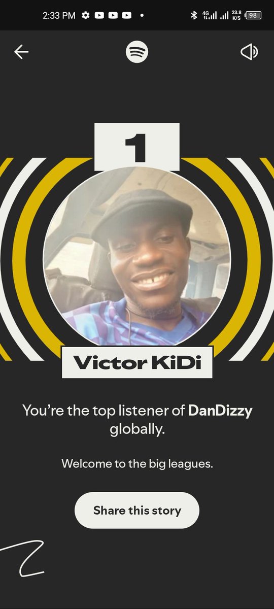 Big_Jummy's tweet photo. It's safe to say I'm @iDanDizzy biggest fan 😪❤️😈💪 #SpotifyWrapped https://t.co/N4X20OjDh0