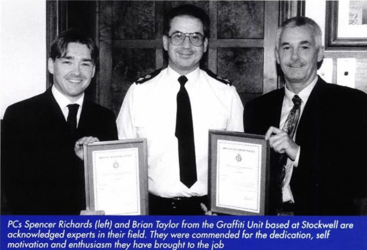 Graffiti on LU System doesn’t look great <a href="/BTP/">British Transport Police</a> <a href="/TfL/">TfL</a> Was a time (1980s to early 2000s) when BTP (LU) Area had Intelligence led Dedicated Team of Officers targeting those responsible They achieved excellent results What happens now? <a href="/standardnews/">Standard News</a> 
<a href="/ACC_IanDS/">Ian Drummond-Smith</a> <a href="/BTPAuthority/">BTPA</a> <a href="/RMTunion/">RMT</a>