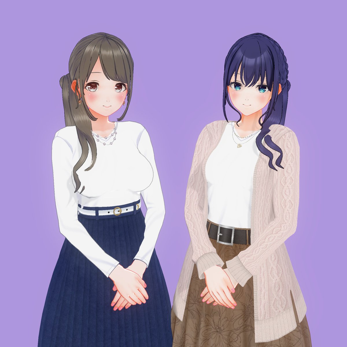 そんなわけで夏に公開したサイドテールのミラー版を作っていたのですがたかが反転するだけなのにクソほど面倒ですね