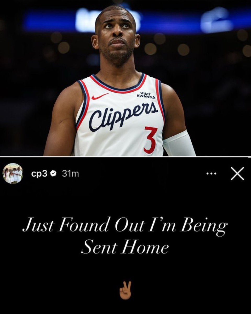 The Clippers really waved their franchise GOAT in the middle of the night. Wow🤦♂️