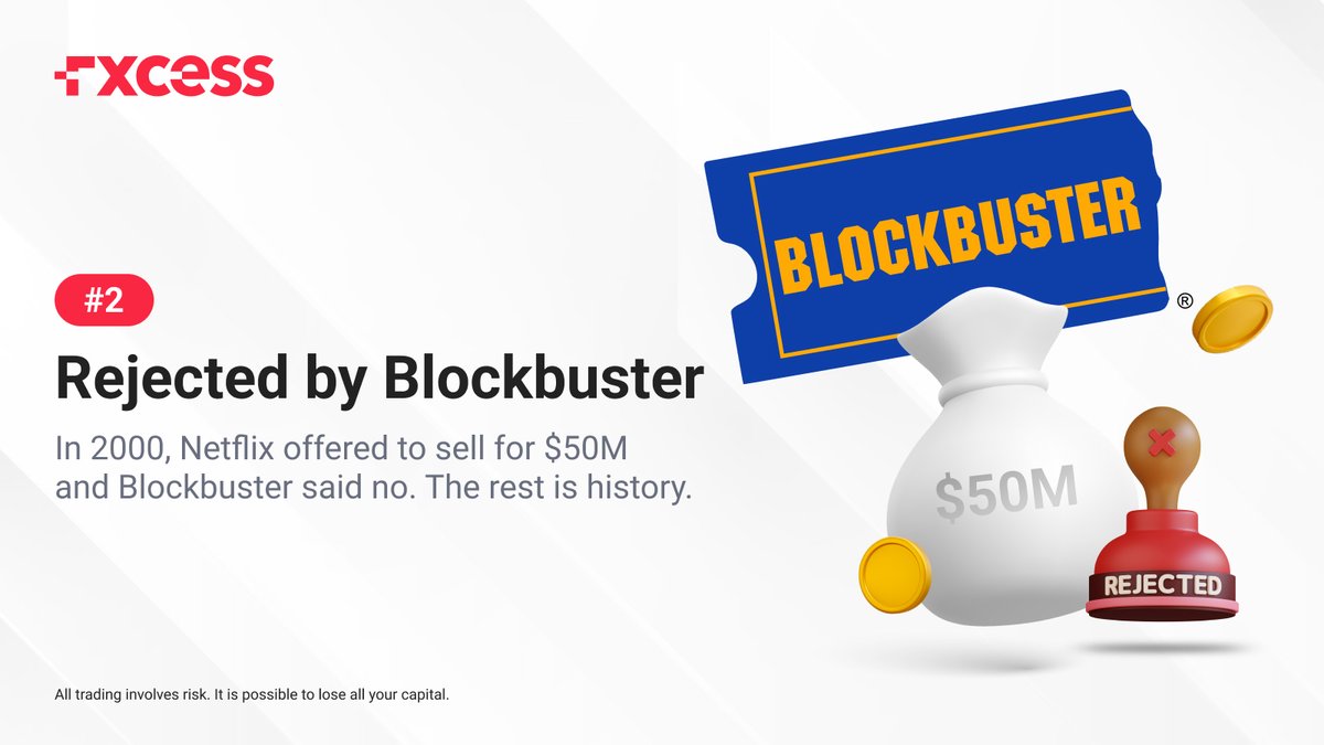 fxcessglobal's tweet photo. From mailing DVDs to producing global hits, Netflix has come a long way. Shaping how the world watches, one stream at a time.🎬🍿
 
Swipe left to discover 3 fun facts about #Netflix!💡

Which fact surprised you the most? Tell us below in the comments!😎

#fxcess #funfacts https://t.co/S2cdZwlM2e