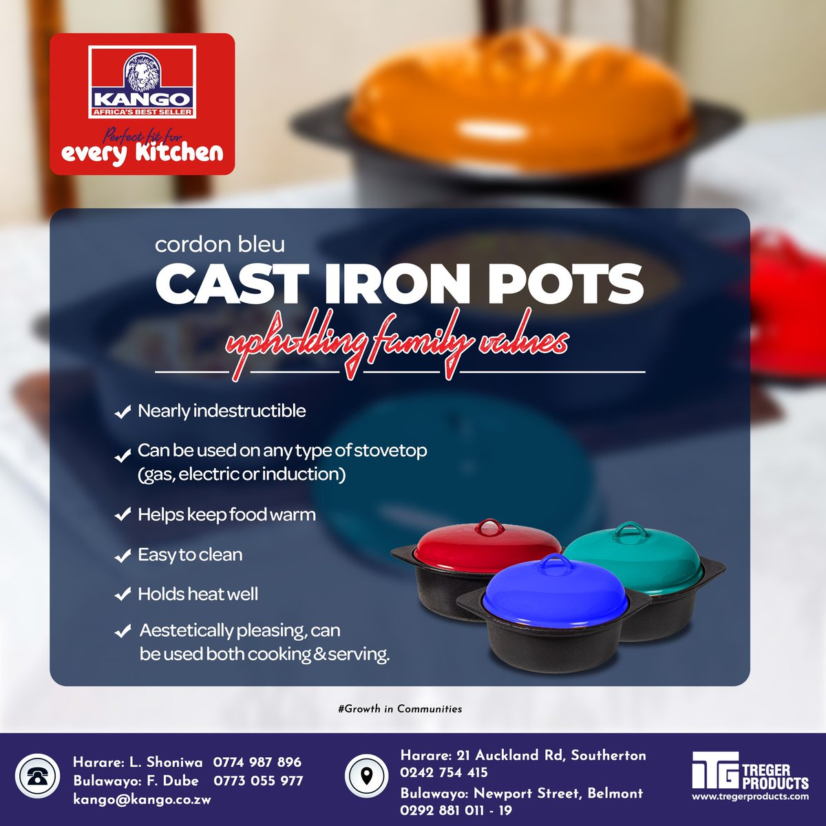 ✨ Cook with tradition, cook with love! This holiday season, let your Cast-Iron pots be your trusted companions for heartwarming slow-cooked meals. From stovetop to oven, embrace the art of cooking that warms both your kitchen and your heart! 🌟🥘 #CastIronPots Going for  only