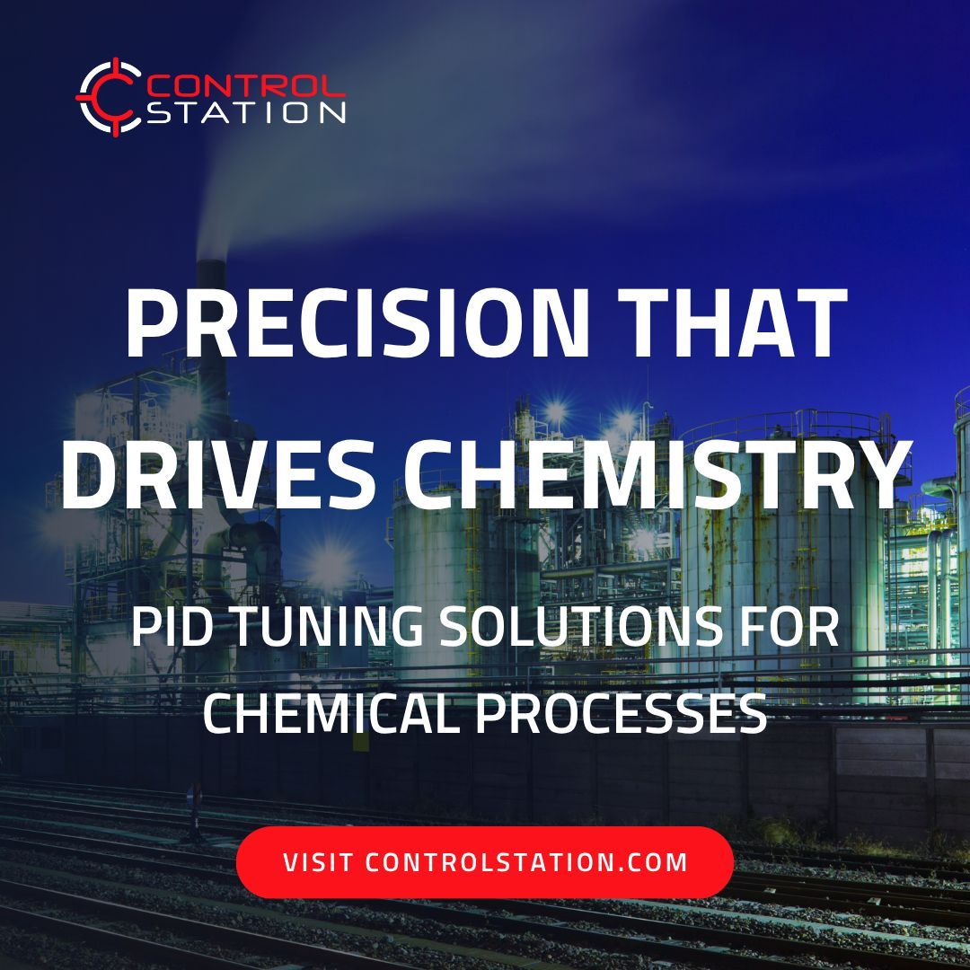 Control_Station's tweet image. In chemical manufacturing, tight control = top quality.
PID tuning is key for stability, safety &amp;amp; efficiency. With PlantESP + LOOP-Pro Tuner, you can:
Fix poorly tuned loops
Boost throughput
Cut energy waste
Learn more: controlstation.com
#PIDtuning #ProcessControl #Chemical