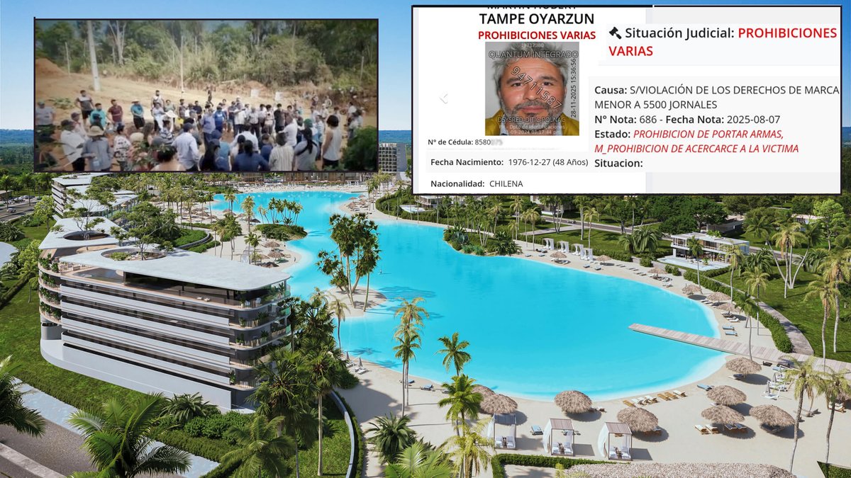 CuartoPoder_Py's tweet image. 🔴CAPITAL ECOLÓGICA DEL PAÍS EN RIESGO AMBIENTAL: MEGAPROYECTO INMOBILIARIO DEJARÍA SIN AGUA POTABLE A MILES DE FAMILIAS DE CORDILLERA

◾️Lo que comenzó con la instalación de unos “caños sospechosos” en un camino rural en Atyra, considerada la Capital Ecológica del Paraguay, se…