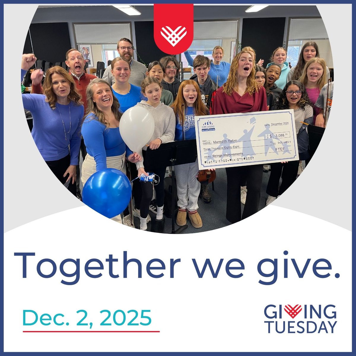 FTEF's tweet image. Thank You! 💙
Your Giving Tuesday donations totaled $1750.00 and will make a big impact on our students and schools. We’re so grateful for your support!
You can still make a donation if you haven't already at loom.ly/Cgs_h6A
#GivingTuesday #FTEF #ThankYou