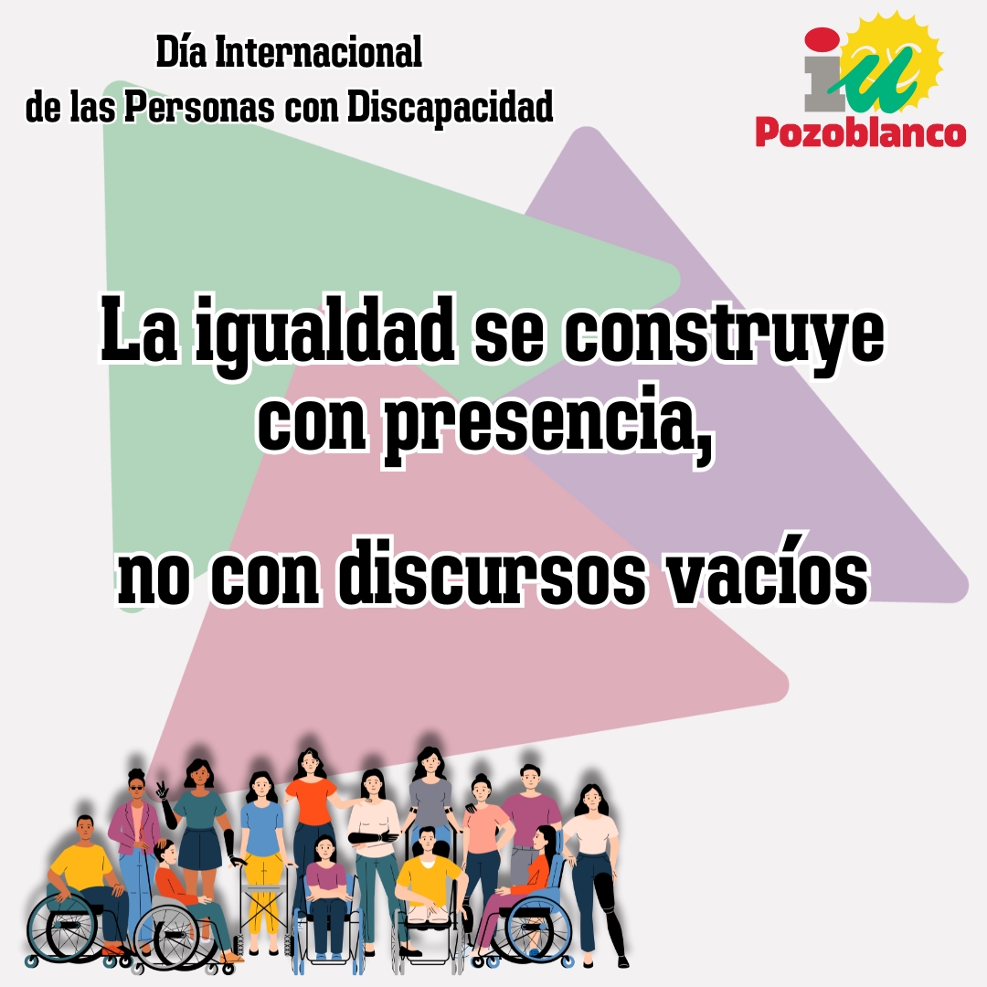 ♿ En el Día Internacional de las Personas con Discapacidad recordamos que la inclusión es justicia social. Exigimos accesibilidad real en educación, empleo, salud y espacios públicos. Sin recursos no hay derechos.
 Nada sobre nosotros y nosotras sin nosotros y nosotras.