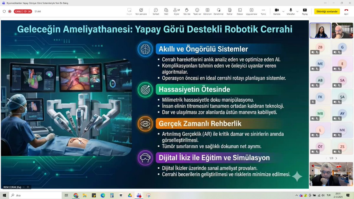 _Biyomeda's tweet photo. BİYOMEDA Biyomedikal Eğitim ve Danışmanlık olarak 02.12.2025 tarihinde düzenlediğimiz, "Deneyim ve Eğitim Odaklı Webinar Serisi 2025-10" kodlu "Biyomedikalden Yapay Görüye: Görü Sistemleriyle Yeni Bir Bakış" konulu webinarımıza gösterdiğiniz ilgi için teşekkür ederiz. https://t.co/Itp1EKI41s