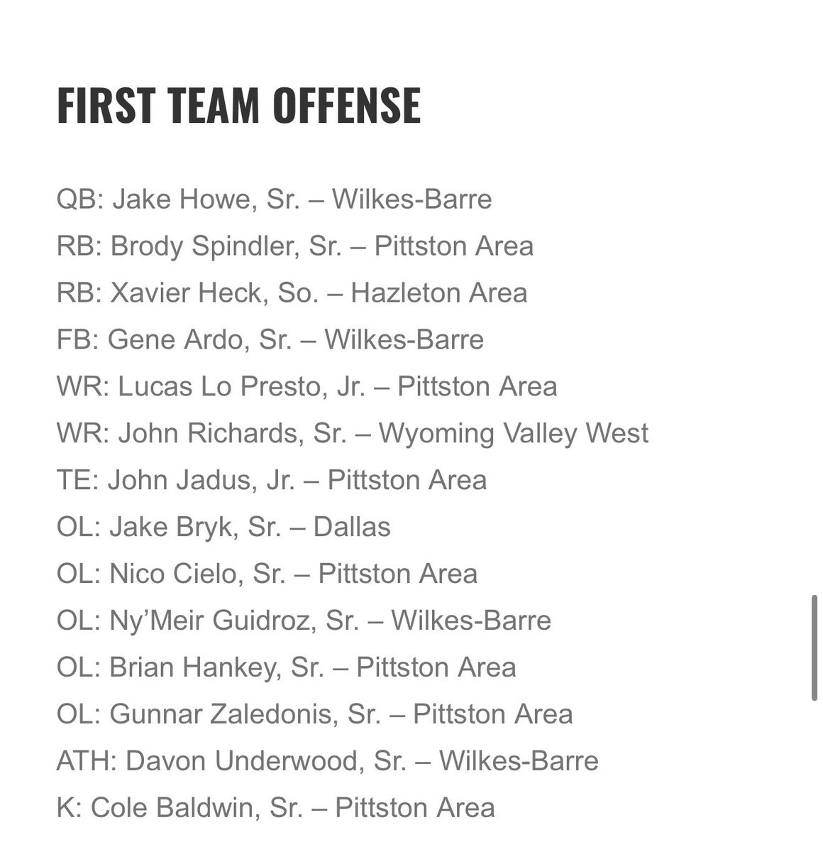 GunnarZale's tweet photo. Blessed to receive WVC D1 Lineman of the year as well at first team all conference Offensive and Defensive Line !  @BloomOLcoach @SheptockFrank @CoachGallardy @CoachSantella @CoachEPratt @CoachHeem1 @Coach_Russick64 @JerDavis @KZaledonis https://t.co/zw8sC93McL