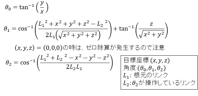 robotmaidSirius's tweet photo. (1/8)ロボットアームをやっていると逆運動学はよく出くわすお話なんですが本とか読んでも難しく書いてある気がする。もう定理みたいにこの場合はこれ使え！で良い気がするんですよね。証明の仕方知らないと間違える可能性が高くなるから私はこう理解したとツリーにぶら下げますね https://t.co/chZFTzkLG5