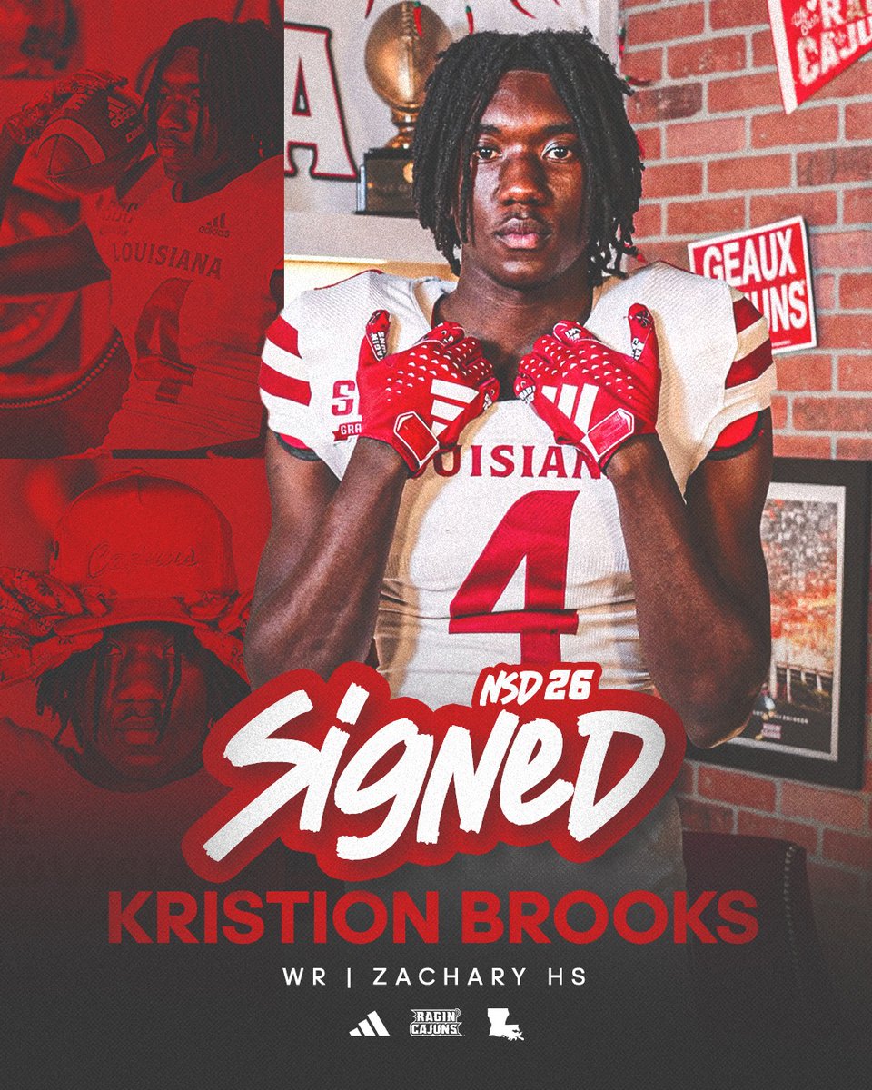 Zachary receiver Kristion Brooks is officially a Cajun!✍️ 

#cULture | #GeauxCajuns | #NSD26 | <a href="/KristionBrooks4/">Kristion Brooks 3⭐️</a>