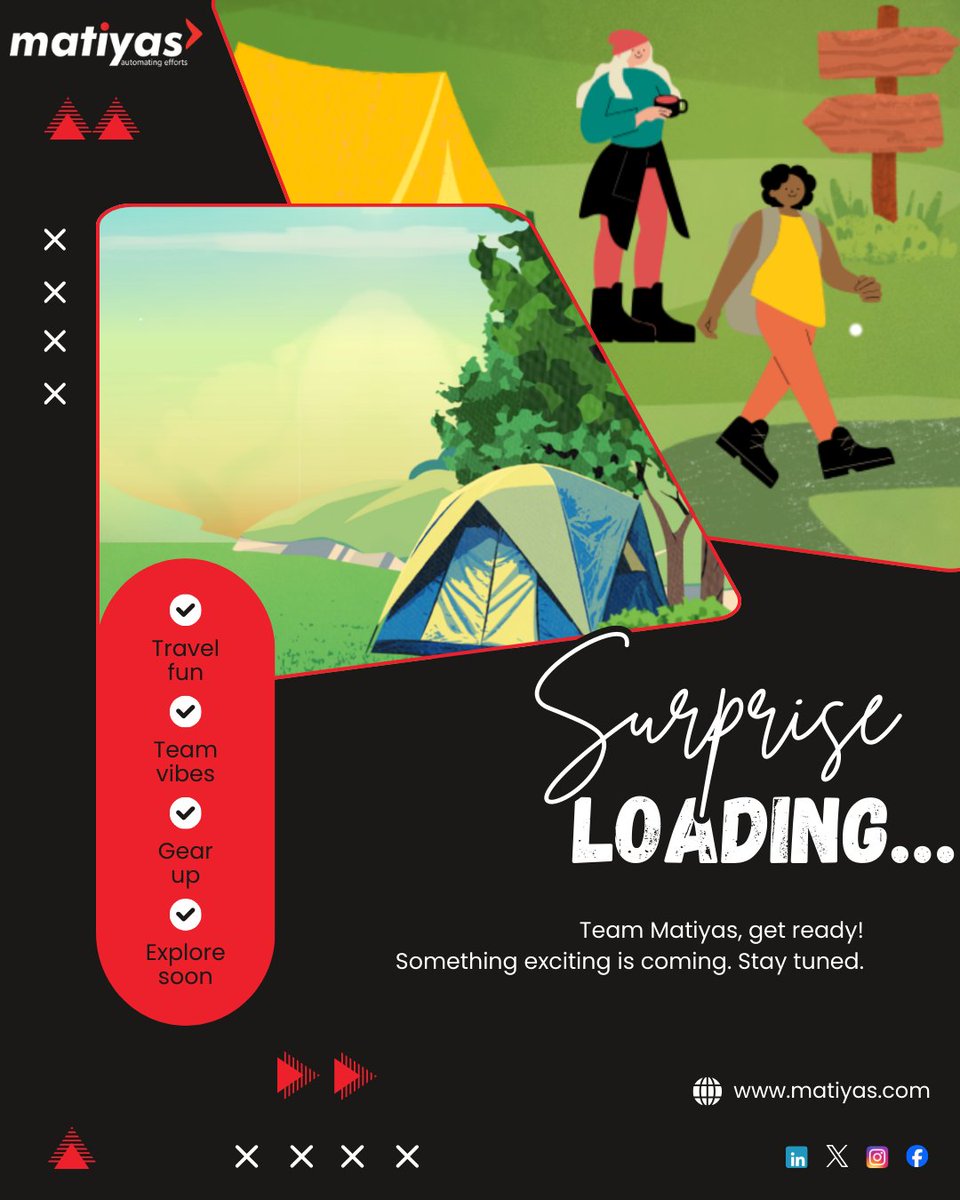 MatiyaSolutions's tweet image. Something exciting is loading for Team Matiyas… 👀
Travel fun • Team vibes • Adventure mode
Stay tuned for the big reveal! 🔥✨

#TeamMatiyas #TeamOuting #AdventureLoading #CorporateLife #WorkCulture