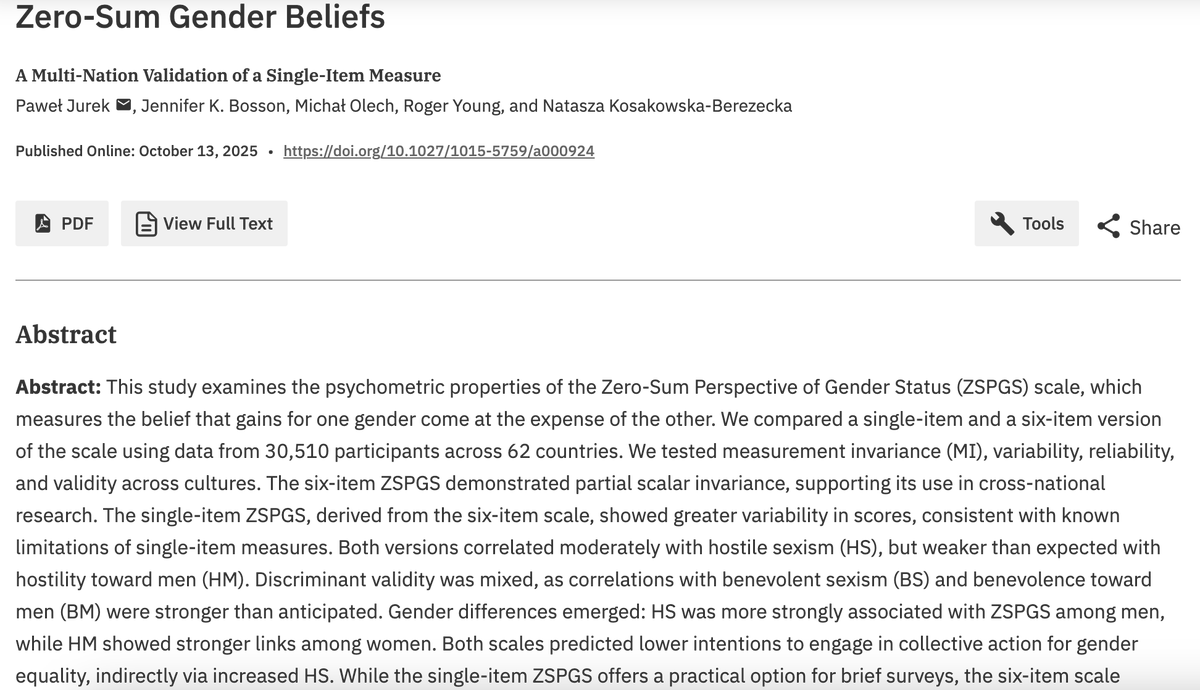 European Journal of Psychological Assessment tweet media