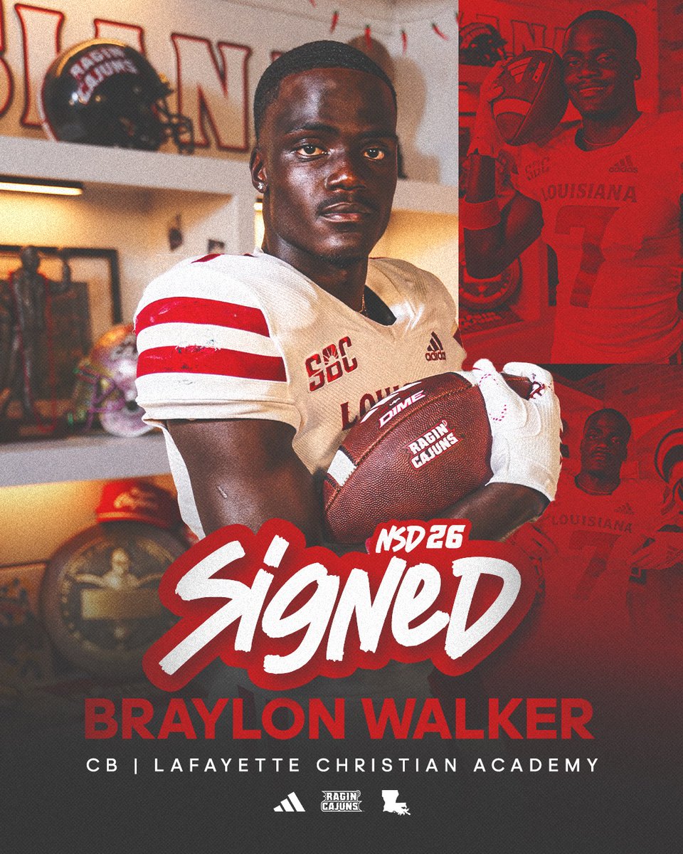 Welcome home, 𝗕𝗥𝗔𝗬𝗟𝗢𝗡 𝗪𝗔𝗟𝗞𝗘𝗥! 🏡

#cULture | #GeauxCajuns | #NSD26 | <a href="/BraylonWalker07/">Braylon Walker</a>