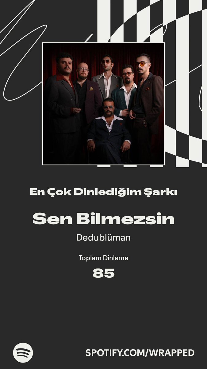 Üst Üste 2 sene! 
Gaziantep Konserinde bileti hakettiğimi düşünüyorum <a href="/Dedublumanoffic/">Dedublüman</a> 
#SpotifyWrapped