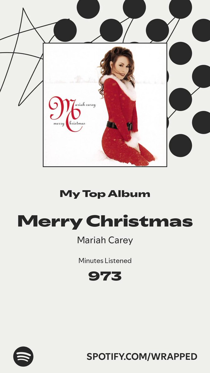 SerJyms's tweet photo. Fun fact: I always stream Christmas music kahit di na Pasko (it all started way back pandemic era when I was mentally unstable; yuletide music keeps my spirit calm and lifted) SKL 😁 #SpotifyWrapped https://t.co/H77LfnGTRQ
