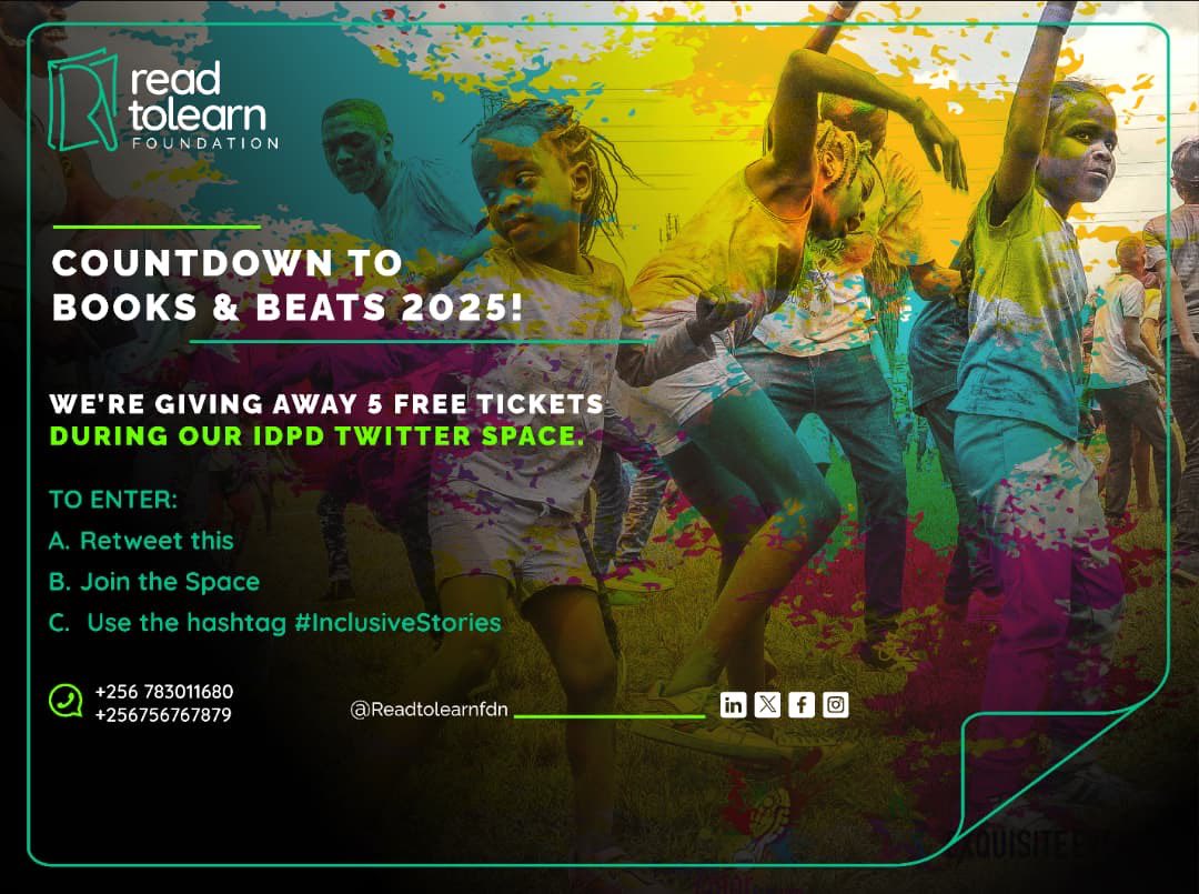 ReadtoLearn01's tweet photo. Retweet now! We’re giving away 5tickets! 
#BooksandBeats Color Run and Festival. https://t.co/FlAZGYI52K