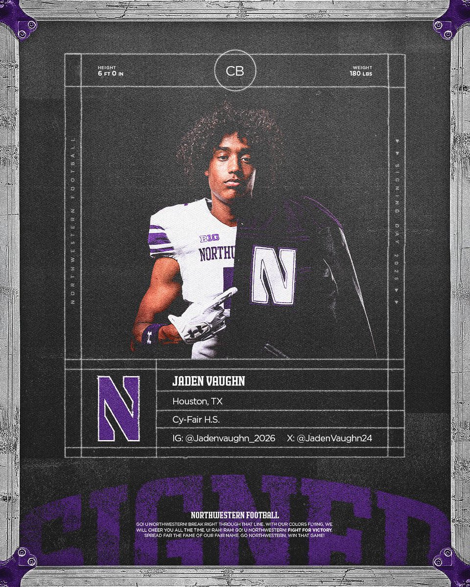 NUFBFamily's tweet photo. Jaden Vaughn: Officially a Wildcat ✍️ https://t.co/ymZuzNUE2j
