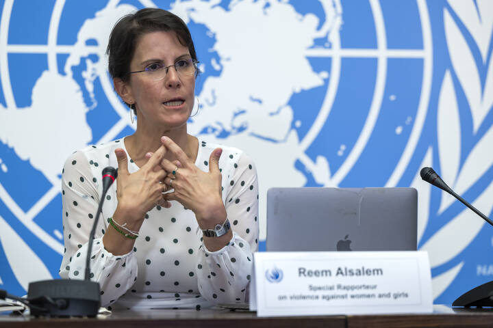 StopAntisemites's tweet photo. More than 300 women’s rights leaders, rabbis, scholars, and activists are demanding the removal of UN official Reem Alsalem after she denied Hamas’ sexual atrocities on 10/7. 

Signatories include Amb. Deborah Lipstadt and cite UN reports confirming the rapes and call Alsalem’s denial “outrageous” and harmful.