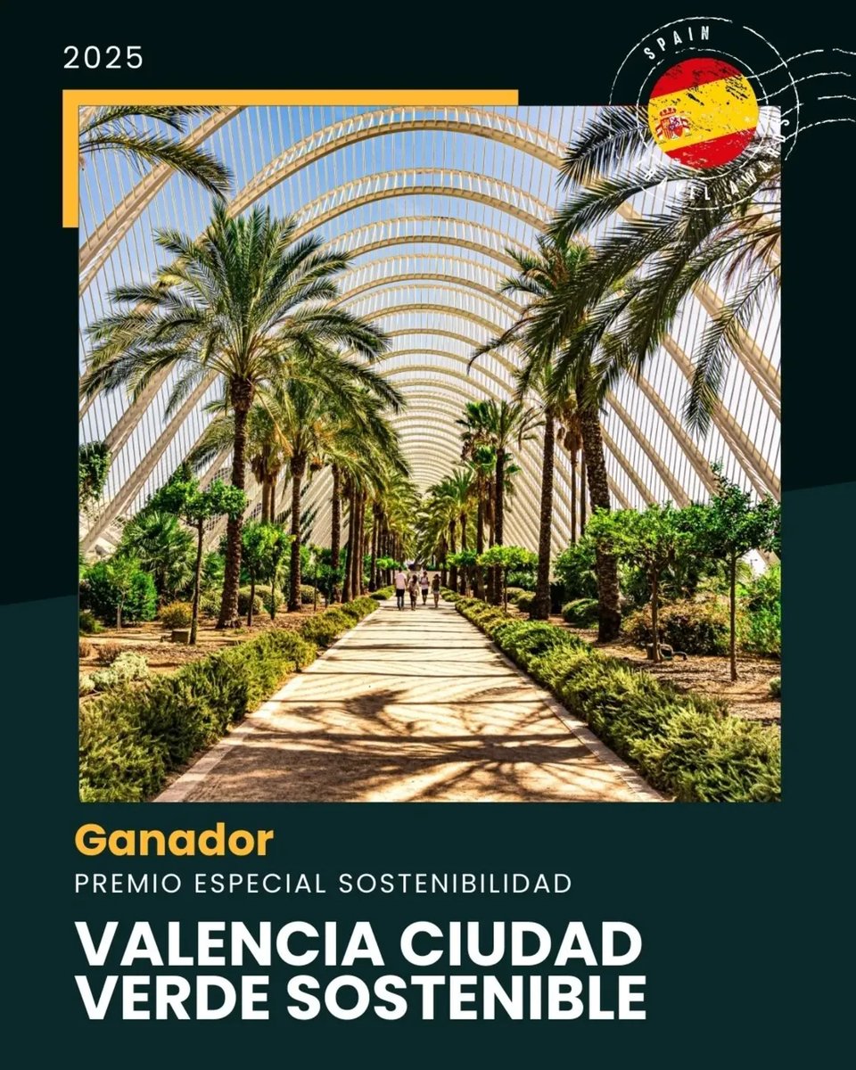 AjuntamentVLC's tweet photo. 🧳 Recibimos el reconocimiento turístico en la primera edición de los #SpainTravelAwards 🔽 

 🥇Premio a la #sostenibilidad por el liderazgo de #València como #EUGreenCapital 2024 🌿

 🥇Premio a Mejor Fiesta Nacional por las #Fallas 🔥

🙌 Gracias 🙌

🗒️ https://t.co/h4ns2AuXXX https://t.co/D5QMWeWGvv