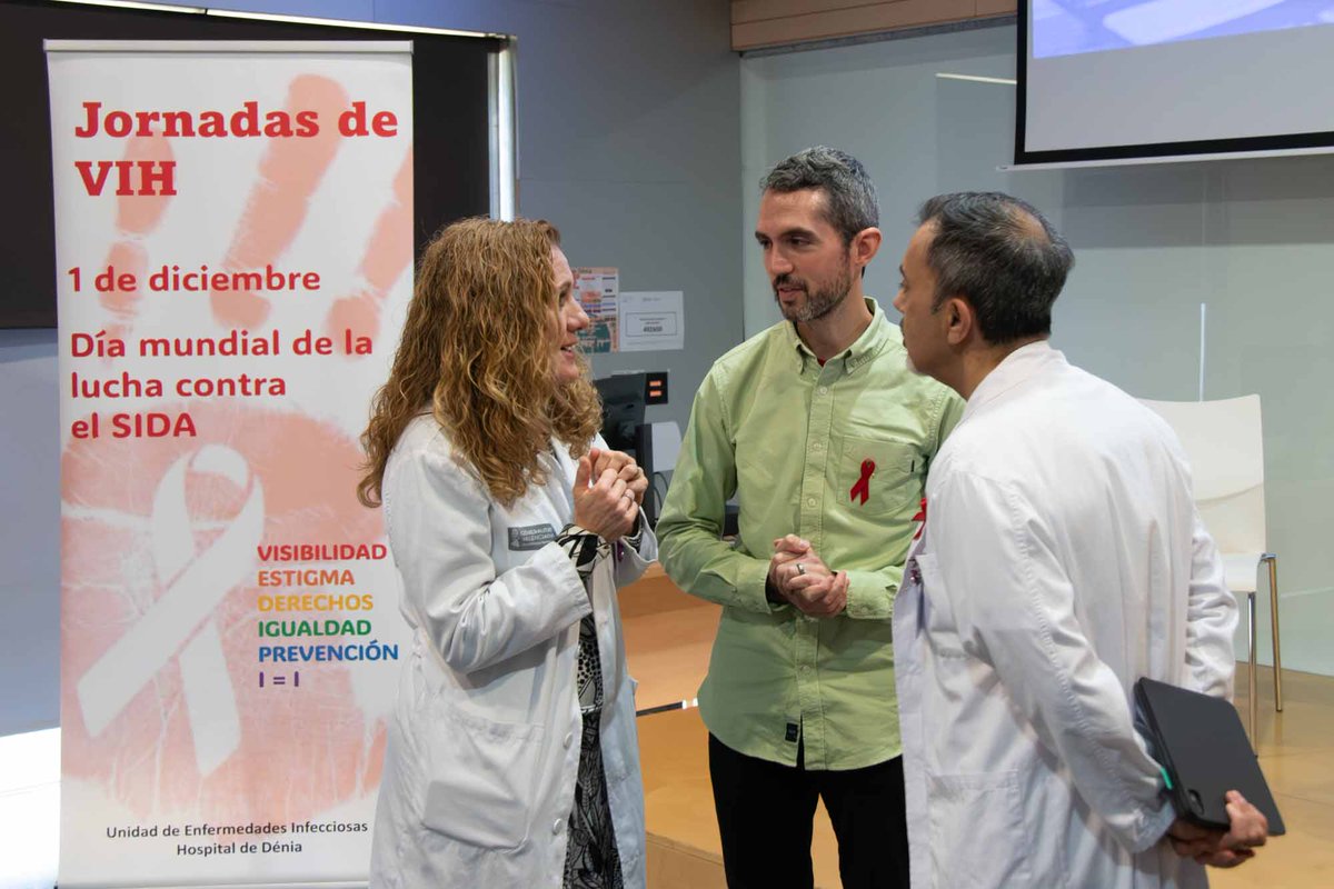 DeniaHospital's tweet photo. 📅 Hoy ha arrancado en el Hospital de Dénia la jornada dedicada al VIH, un espacio de formación y reflexión para seguir avanzando en prevención, cuidados y atención integral.

La inauguración ha estado a cargo del gerente del Departamento de Salud de Dénia, Juan Puig Larrosa. https://t.co/VxtOcjrZf4