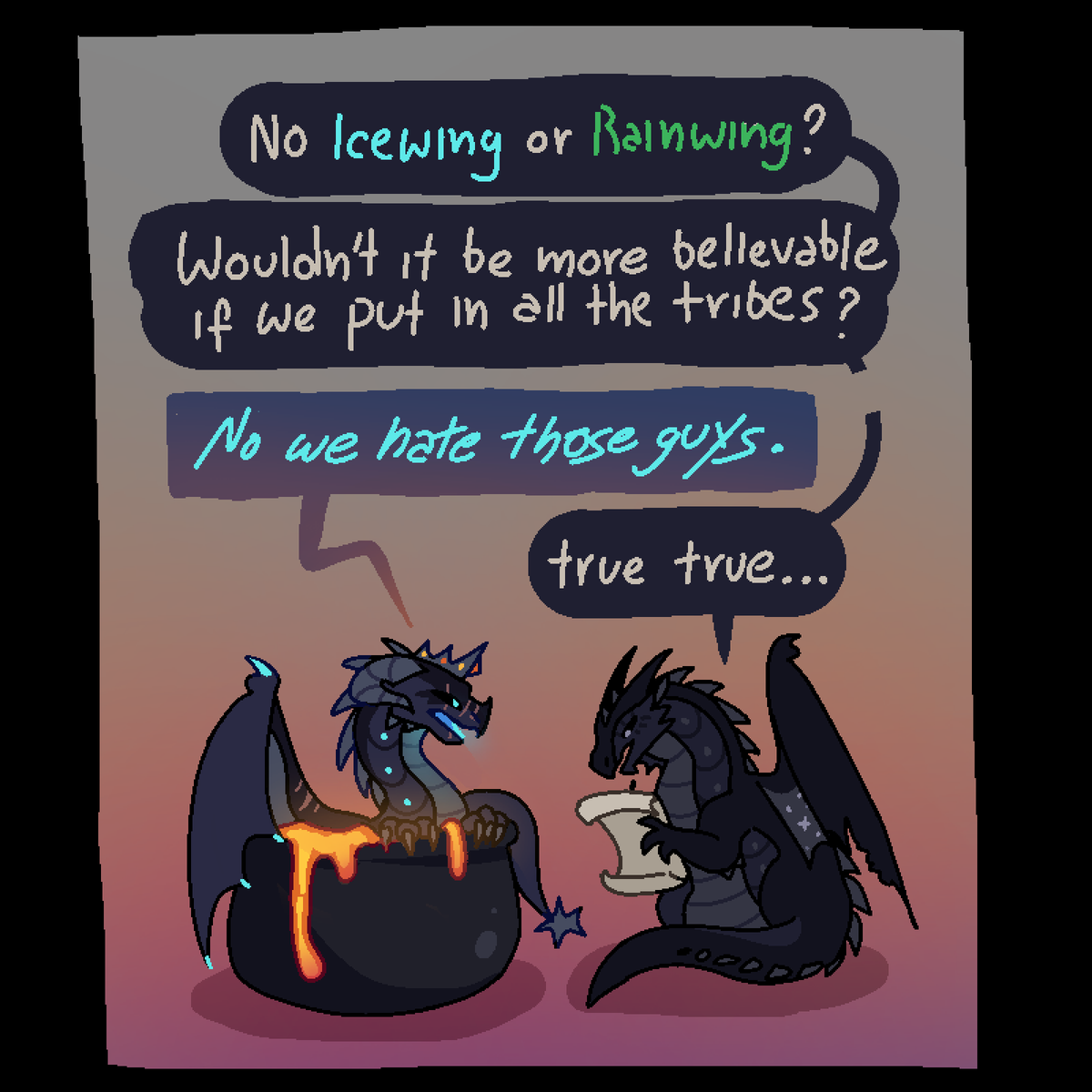 Nightwings coming up with the prophecy #WingsOfFire