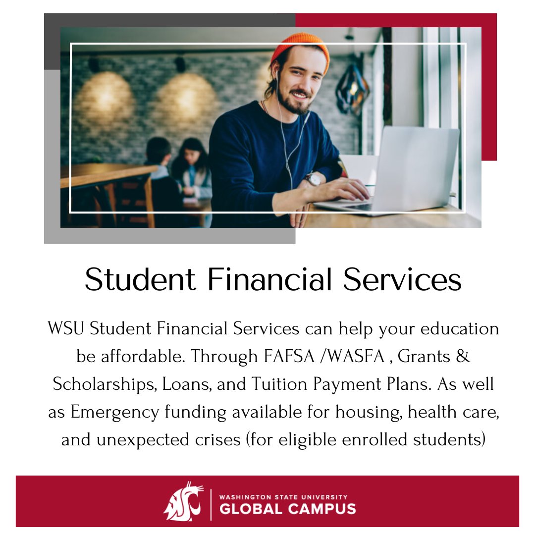 💸Global Cougs — got financial questions? WSU has resources beyond FAFSA/WASFA.

💡 Financial Aid: scholarships, grants, loans
💡 Emergency Funding: short-term help for qualifying students

Explore your options:
online.wsu.edu/currentstudent…
studentcare.wsu.edu/student-assist…

#WSUGlobal #ASWSUG