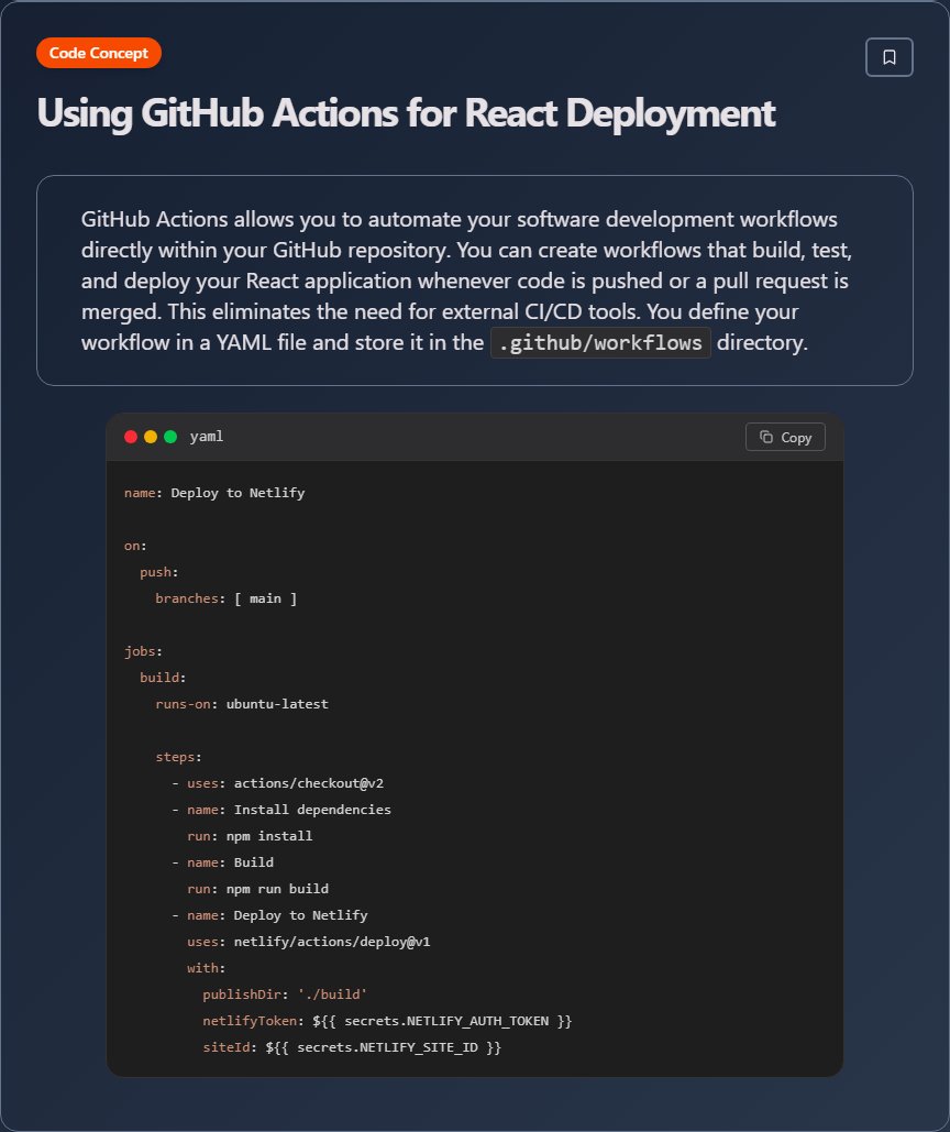 techielearns's tweet image. ✨ Using GitHub Actions for React Deployment

#ReactJS #Frontend #WebDev #React #100DaysOfCode #DevLife