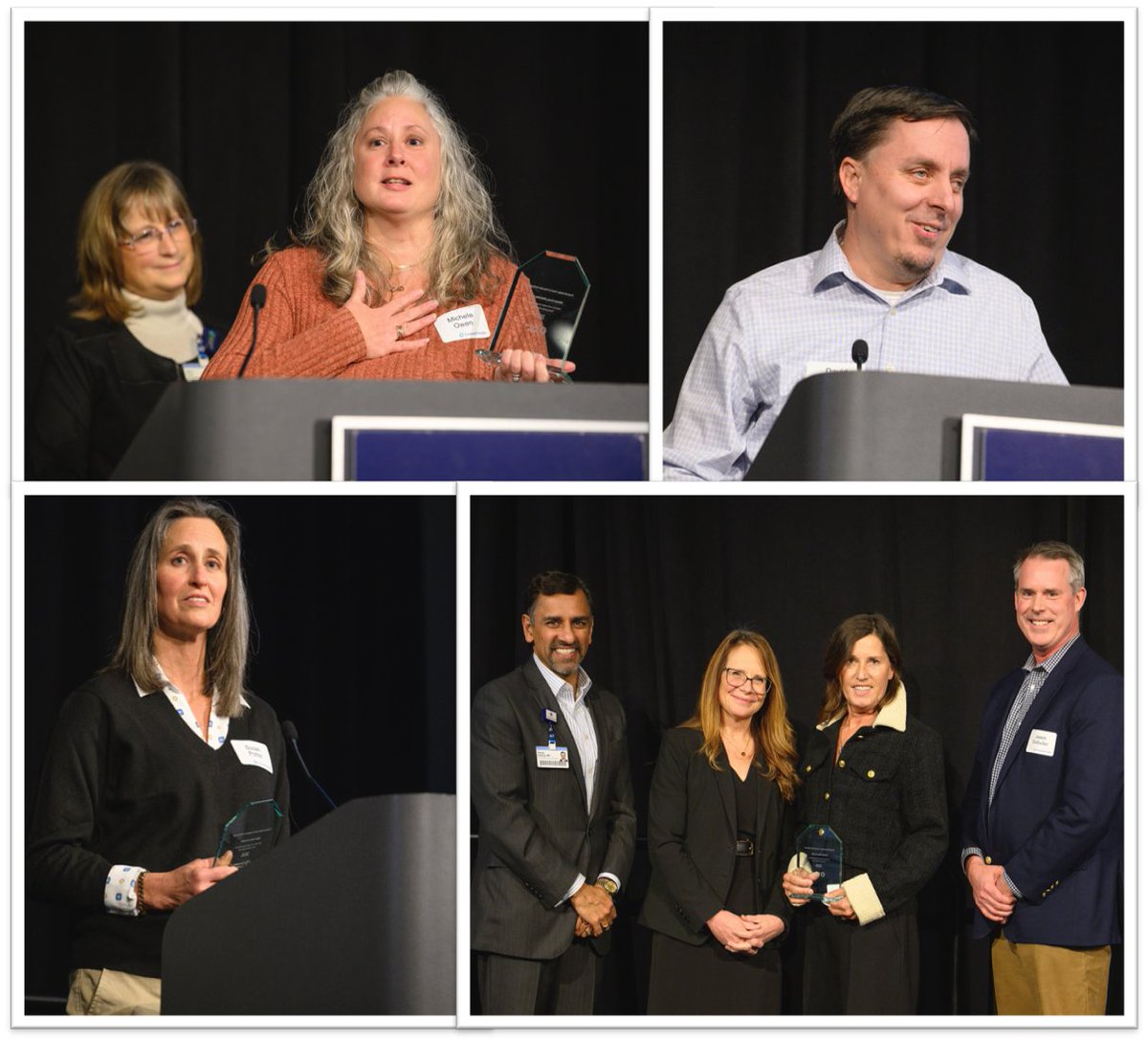 💙 Our 2025 Heroes of HVI were honored at this year’s Recognition Reception! These incredible individuals go above and beyond to advance heart &amp; vascular care every day. (Clockwise, Shell Owen, David Richards, Sue Potter &amp; Jennifer Zinser; Not Pictured: Tyler Holsworth)
