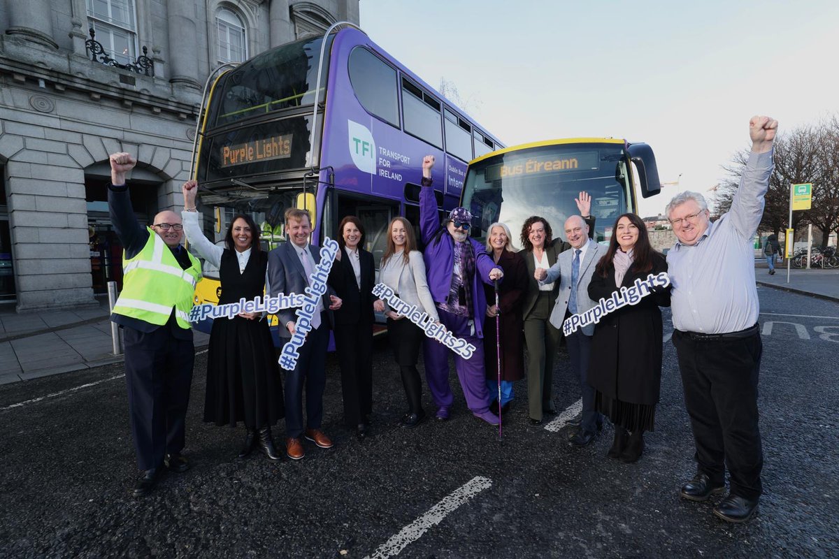 Today, we join the global movement to celebrate the #InternationalDayOfPersonswithDisabilities. We've wrapped 1 of our buses to raise awareness &amp; show our commitment to inclusion &amp; accessibility. We'll illuminate our Head Office on O’Connell St purple this evening #Purplelights25