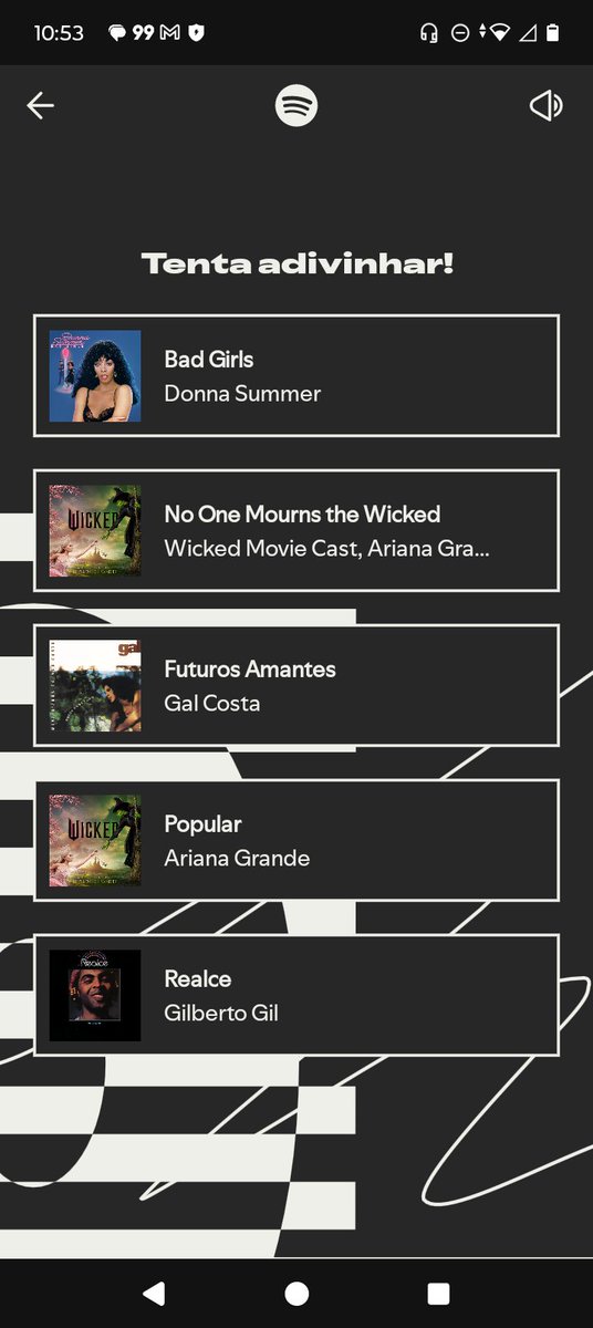 Meu Spotify Wrapped.... Minha Idade Musical é 66. Fui de vala, galera.
