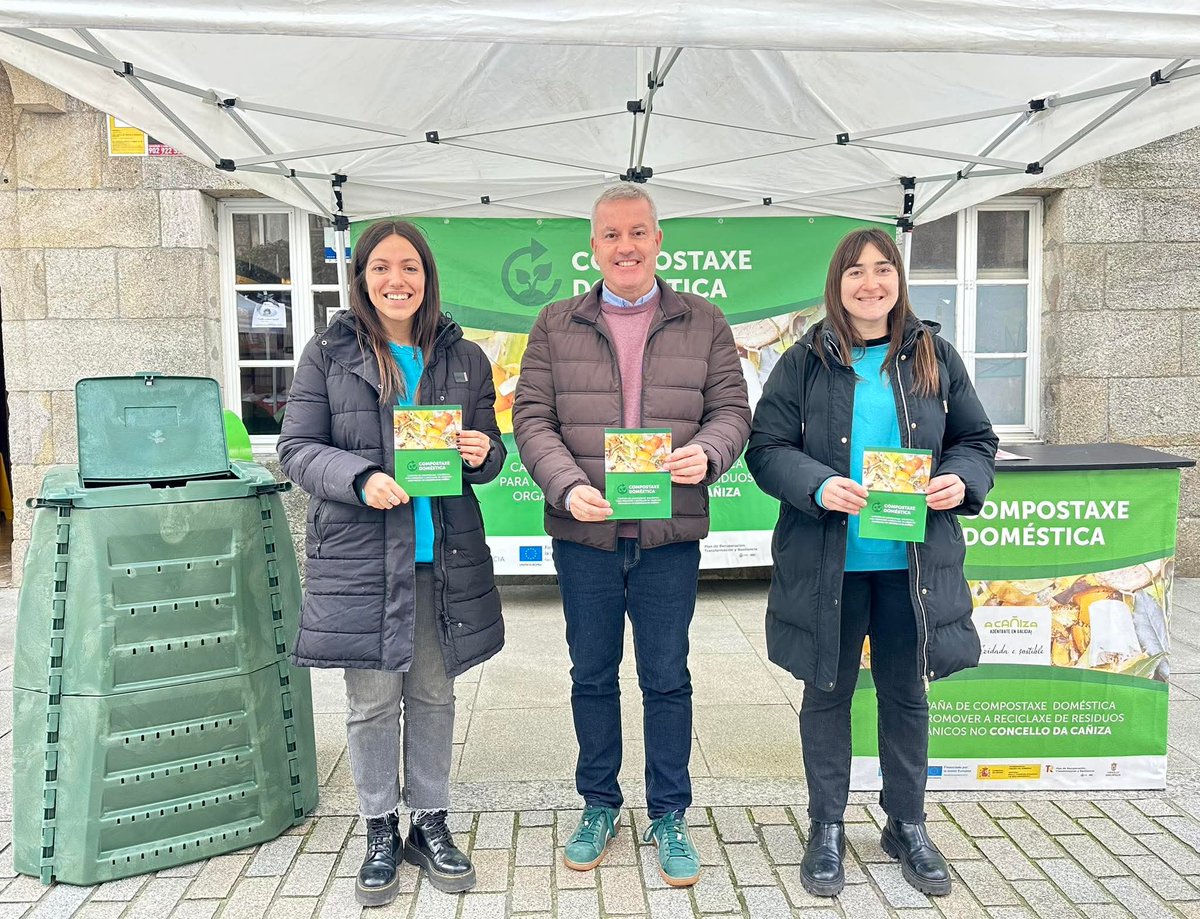 LAntonioGomezP's tweet image. ♻️ O Concello impulsa a compostaxe doméstica con 125 novos composteiros, sumando 167 activos en A Cañiza.
Impacto: -19,8 t de biorresiduos e -6.000 kg de CO₂ ao ano.
Investimento: 16.734,91 € (Xunta + NextGenerationEU).
#Compostaxe #Sostible