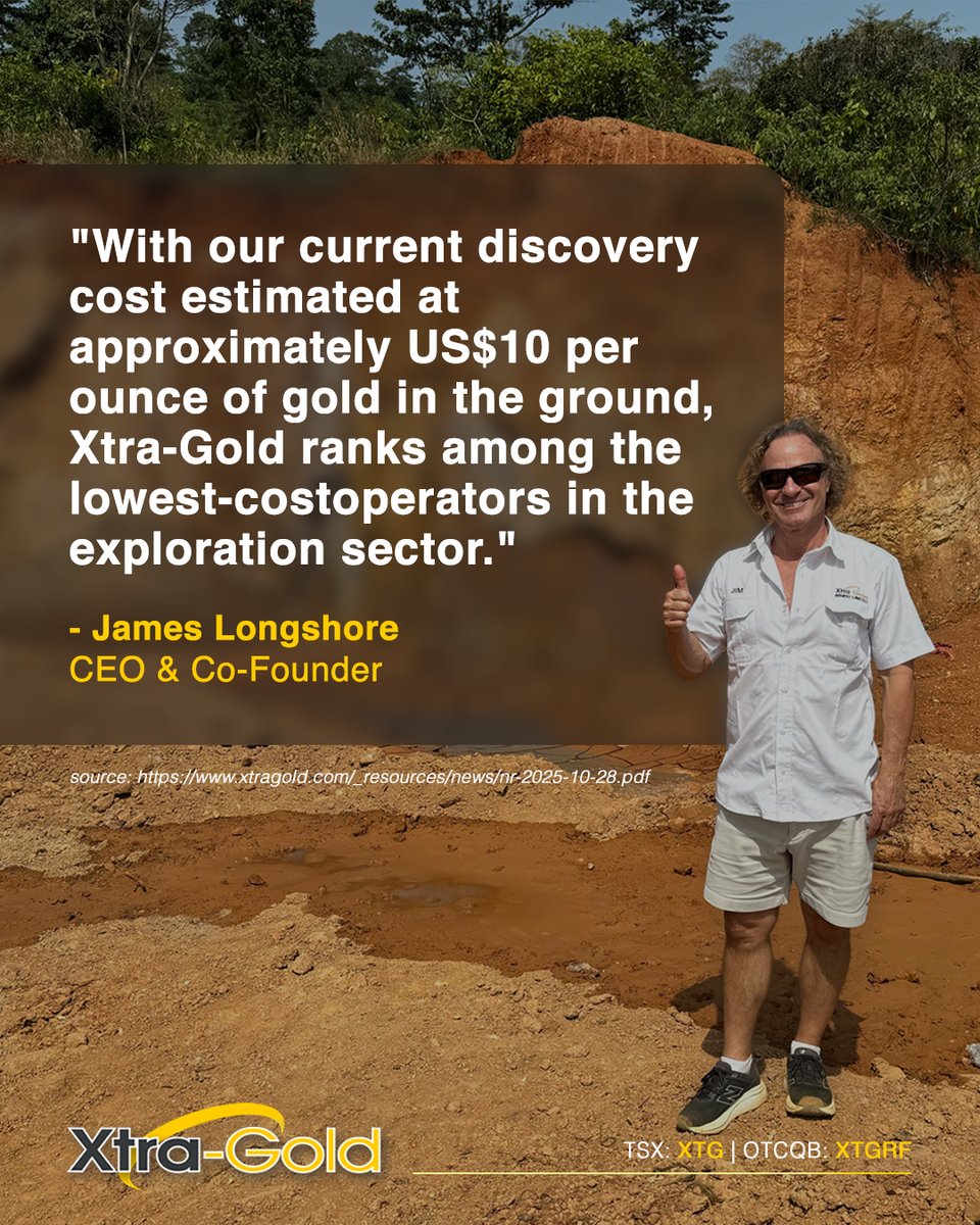 Last October, we released our Q3 financial results, highlighting strong exploration progress and a significantly strengthened balance sheet.

Visit our website to learn more about our project: ordnl.link/Kac64qU

🇨🇦 #TSX: $XTG | 🇺🇸 #OTCQB: $XTGRF