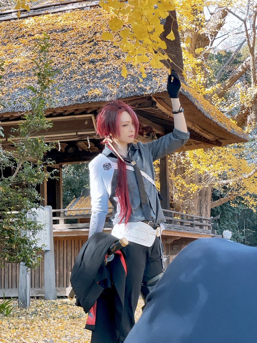 撮って貰ってる所を撮ってくれてた写真！
#玉敷神社
#麗yers