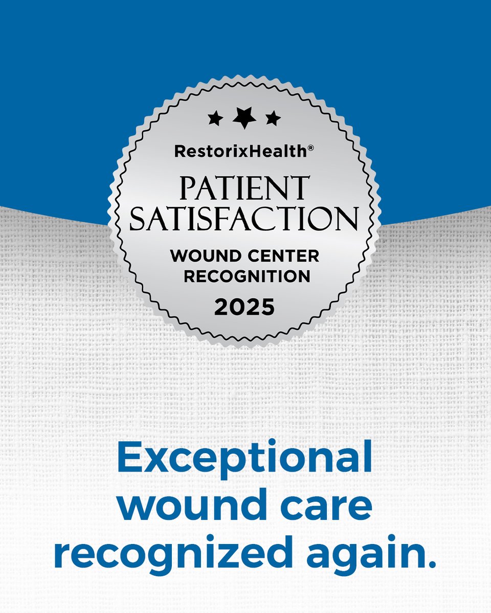We’re proud to share that ECHN’s Wound Care Center has once again been recognized by RestorixHealth® with the 2025 Patient Satisfaction Award. 🏅 

#ECHNHealthcare #EasternCTHealth #ECHNCommunityCare #WoundCareExcellence #PatientCenteredCare