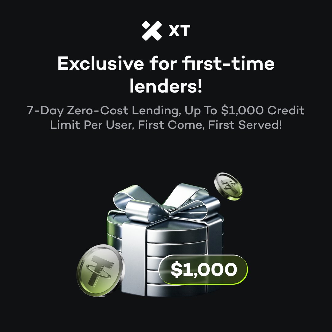 Exclusive for First-Time lenders! 📌Lend up to 1000 USDT at 0% interest –  for 7 days! 📌Choose BTC / ETH / USDT/USDC. First-time loaners only. ⏰  Limited-time offer. Act fast! 👉 https://t.co/dXodmqp4Ni #
