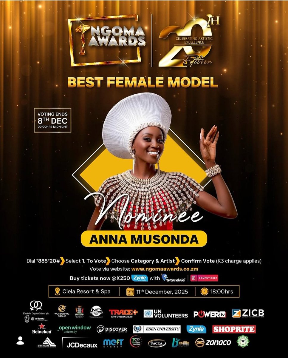 bsahni08's tweet photo. Go Vote Now👇 👇👇👇👇  

BEST FEMALE MODEL SPOTLIGHT
 
- Faith Bwalya
- Ta’Shery Nkoma
- Anna Musonda
- Namakau Nawa

✨️✨️✨️✨️✨️✨️✨️✨️✨️✨️

#NgomaAwards2025 #BestFemaleModel #NgomaYalila #ModelSpotlight #ArtisticExcellence #ZambiaArts #SupportLocalCreatives https://t.co/vj3g4qCOat