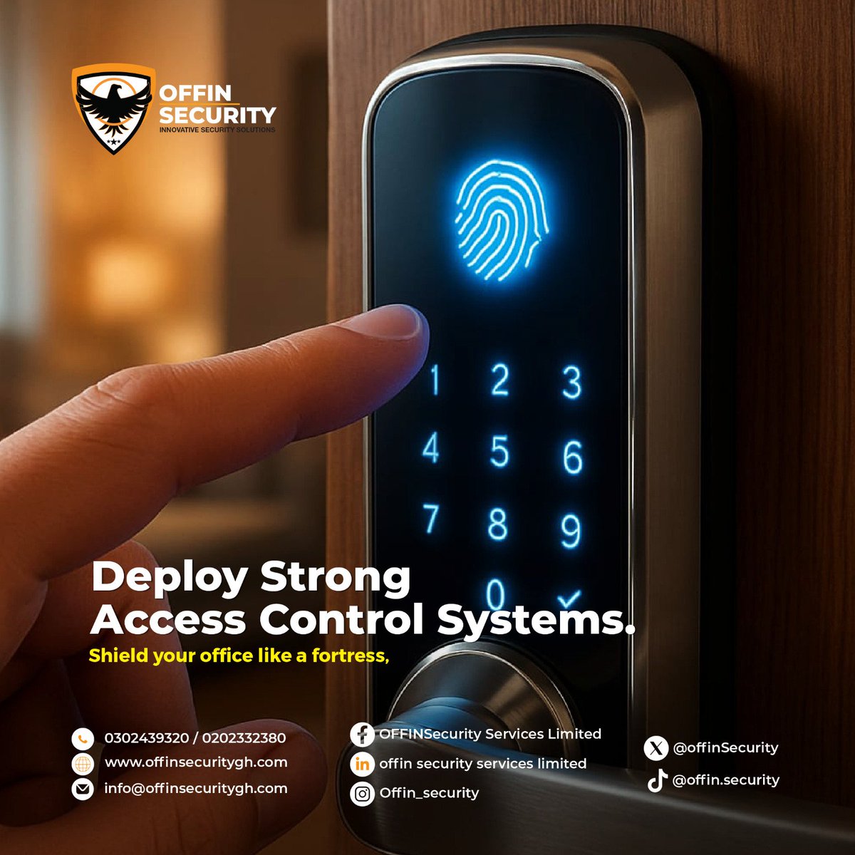 OffinSecurity's tweet image. Your Door, Smarter than ever.
Biometric locks, coded entries, smart alerts, your home’s first impression becomes its strongest defense.

#SmartHomeSecurity #AccessControl #OffinSecurity