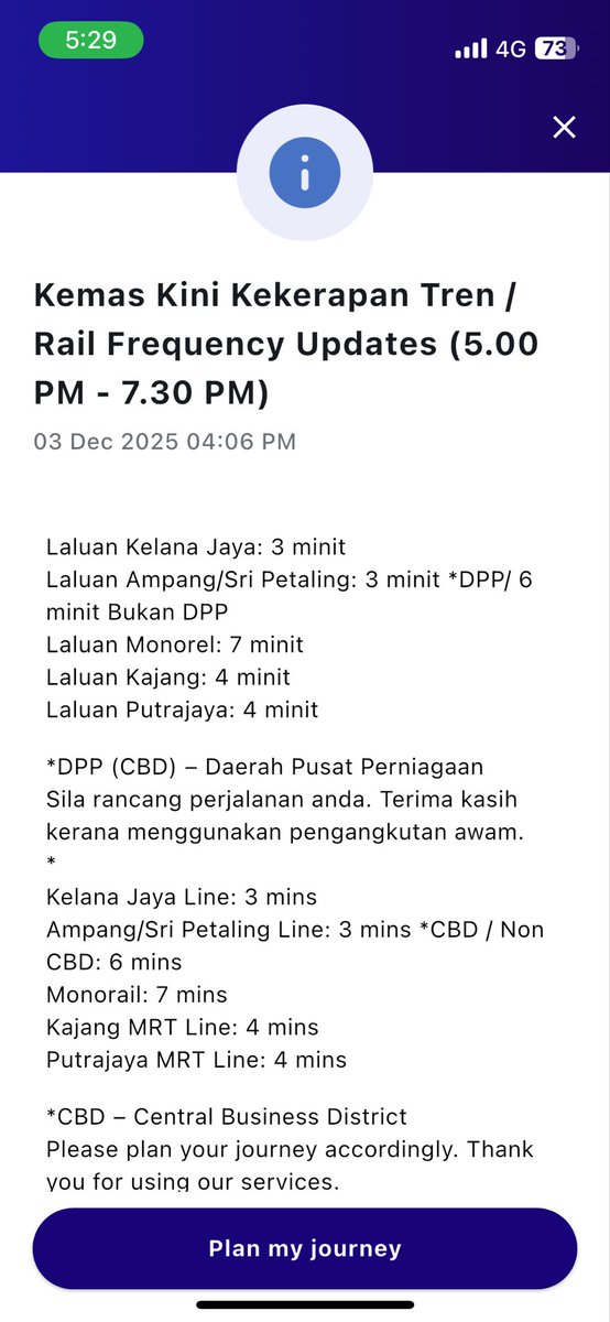 md_shazwan's tweet photo. How do you want to convince more people to take the public transportation when you can’t make sure the trains work properly? @askrapidkl 

#kualalumpur https://t.co/RYkYpTo94W