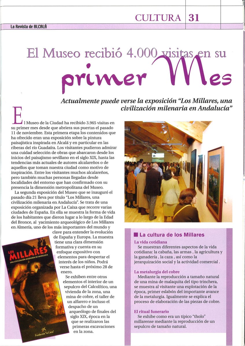 🏛️Hace 2⃣0⃣ años /noviembre de 2005/ abría sus puertas el Museo de Alcalá de Guadaíra. Comienza #RecuerdaMAG, un recorrido por dos décadas de exposiciones, artistas y recuerdos compartidos. 

⏳Porque mirar atrás también es una forma de seguir avanzando. #20AñosDeMuseo