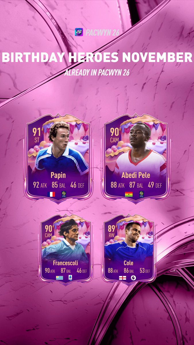 pacwyn_dev's tweet image. The latest Birthday collection ❤️