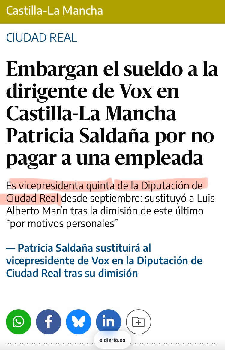 VICEPRESIDENTA QUINTA, QUINTA… de una puñetera diputación provincial ¿pero cuantísimos cargos inventados estamos pagando??? 🤬🤬🤬🤬🤬
<a href="/vox_es/">VOX 🇪🇸</a> te roba!!