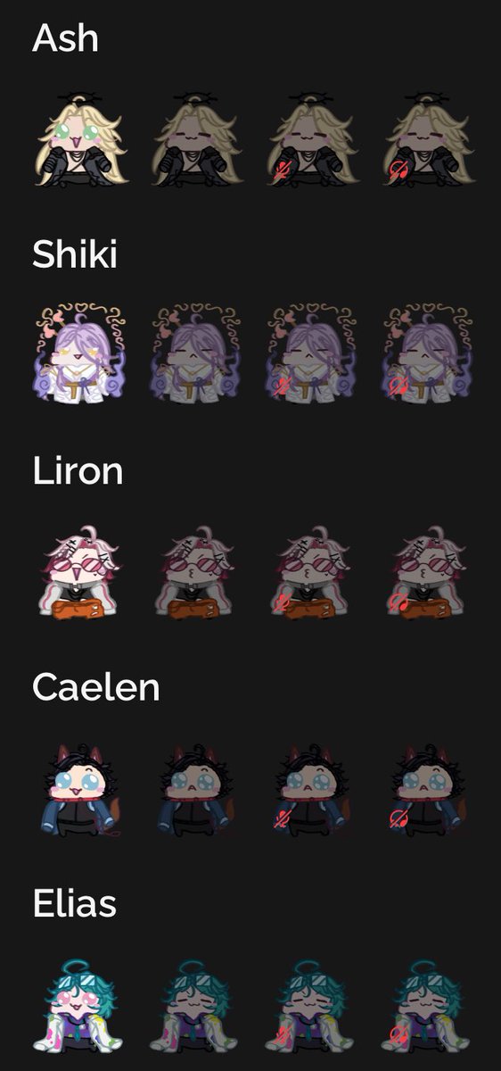 #ASSETiel #ShikiAssets #LOCKSSETS #caequipment #Delsets 
(I’ve been working on these all day ngl-)

LAMENTUS!
I bestow upon thee some cute silly chibi doodle fugis! 🥺🙏✨
There are 2 chibis per liver! 
Please use them as much as you like! ✨
🔗⬇️