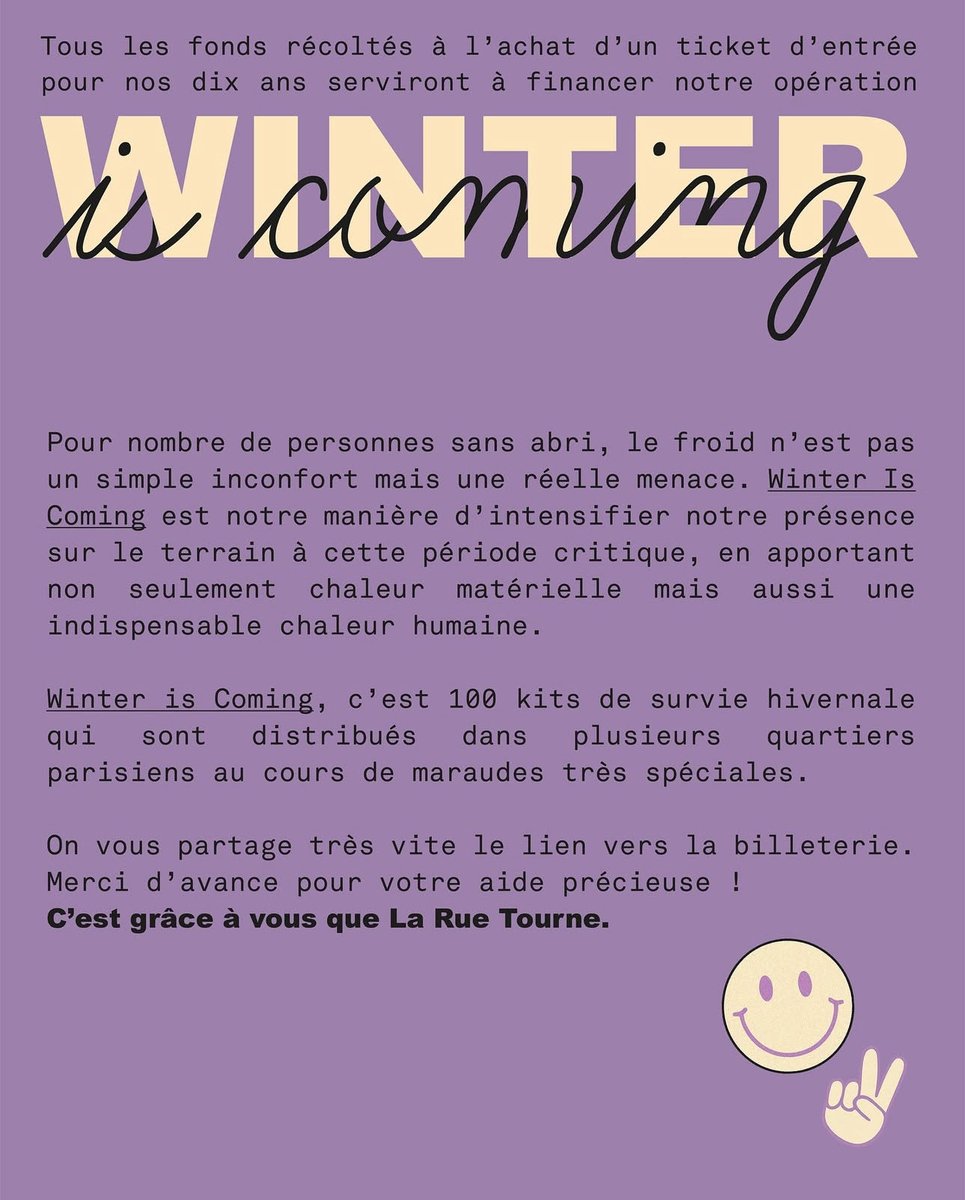 Sht_dono's tweet image. Deux T-Shirt exclusif, un LA RUE TOURNE pour financer nos kits d’hiver à destination des personnes sans abri.

L´autre dont les bénéfices de la vente seront intégralement reversés à @CaravanesSolidR en soutien aux victimes du génocide à Gaza 🇵🇸

bit.ly/nos10piges