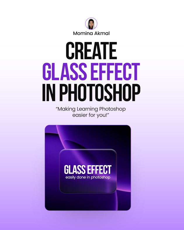 MominaAkmal06's tweet photo. How to make Glass Effect in Photoshop?
Complete Guide Link is below:
https://t.co/1MXOhwohft

#PhotoshopTips #DesignTutorial #PhotoshopHacks #DesignInspiration #LearnDesign #VisualDesign #CarouselDesign #Carousel #Tips #ViralPost #UIUXDesign https://t.co/PolZvVuiBJ
