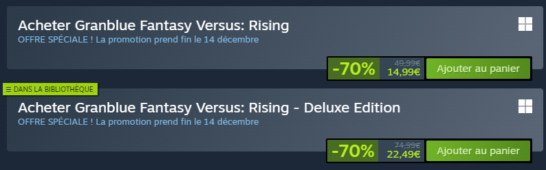 Ahem, Ahem *prend un grande inspiration* :

GRANBLUE EST A -70% SUR PC EN PLUS D'AVOIR UNE VERSION GRATUITE POUR TESTER LE JEU AVEC DES POTES. C'EST LE MEILLEUR MOMENT POUR COMMENCER